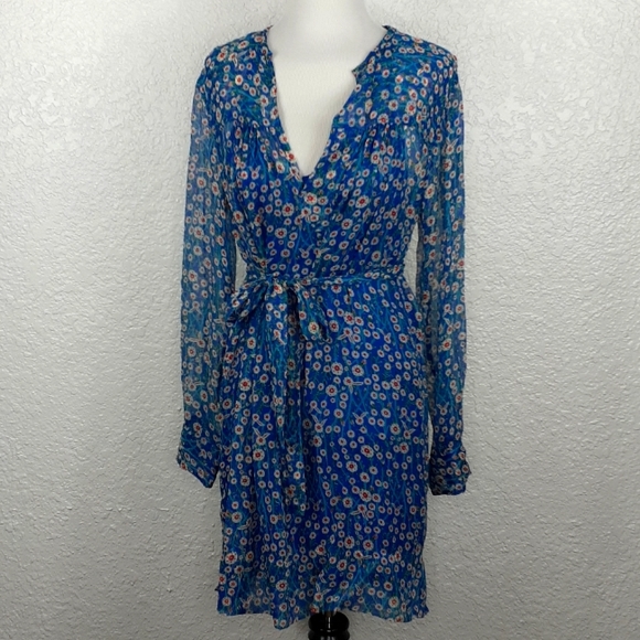 Isabel Marant Dresses & Skirts - Isabel marant blue silk red and green dress size FR 40. US 6/8.